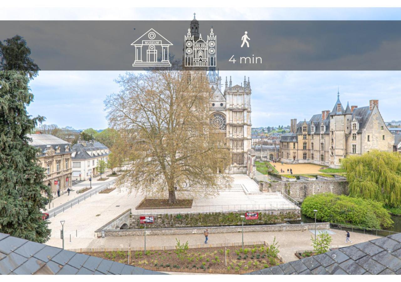 Le Charme D'Antan - Terrasse - Balcon - Hypercentre Evreuxアパートメント エクステリア 写真